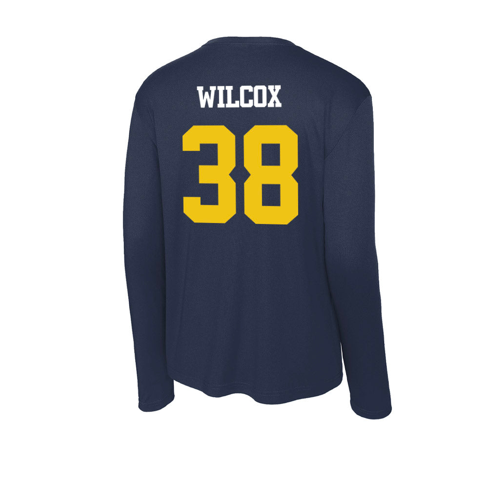 Michigan - NCAA Football : Bryce Wilcox - Activewear Long Sleeve T-Shirt-1