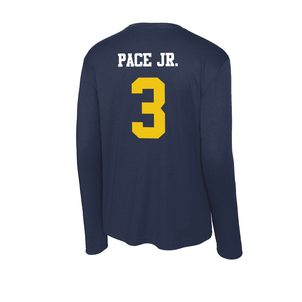 Michigan - NCAA Baseball : Greg Pace Jr. - Activewear Long Sleeve T-Shirt-1