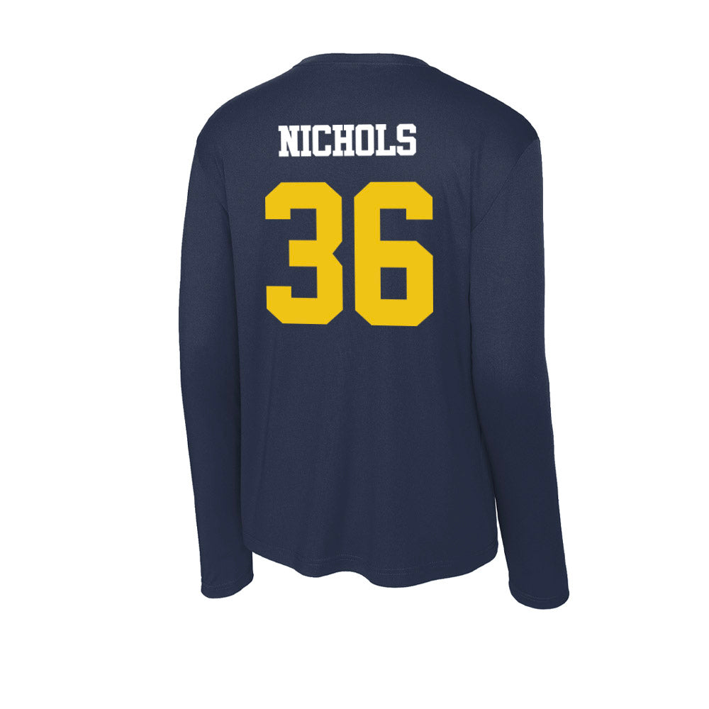 Michigan - NCAA Football : Josh Nichols - Activewear Long Sleeve T-Shirt-1