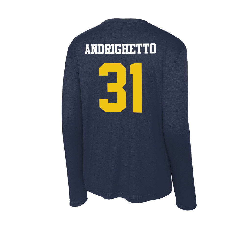 Michigan - NCAA Football : Nico Andrighetto - Activewear Long Sleeve T-Shirt-1