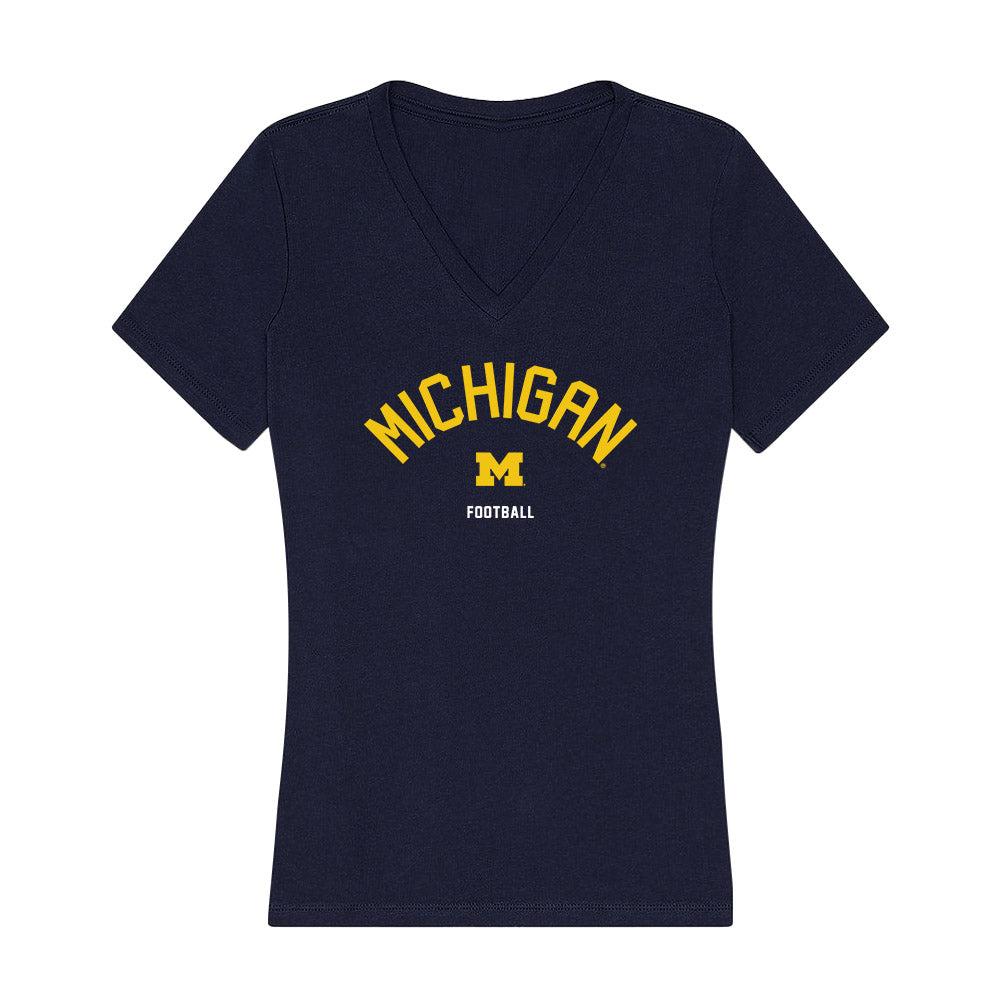 Michigan - NCAA Football : Smith Snowden - Classic Shersey Women's V-Neck T-Shirt-0