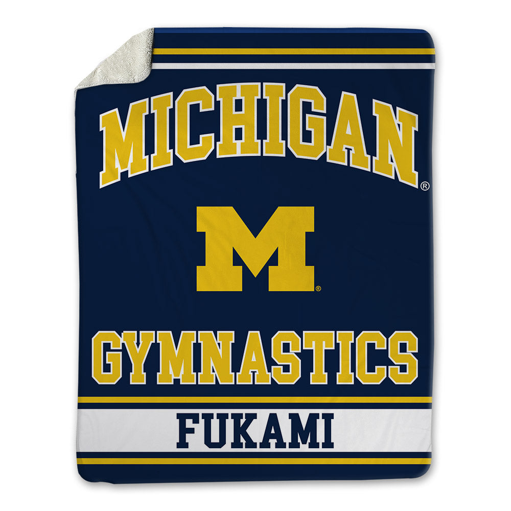 Michigan - NCAA Women's Gymnastics : Amy Fukami - Blanket-0