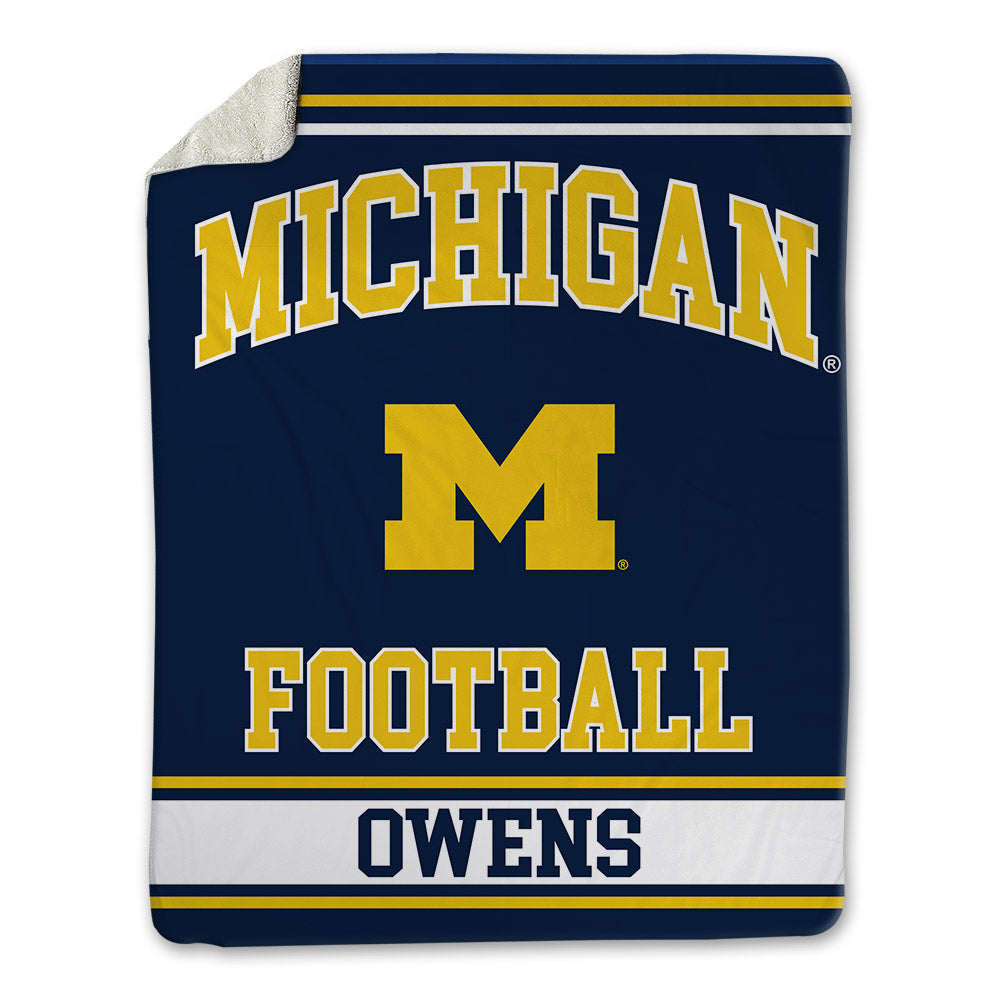 Michigan - NCAA Football : Eli Owens - Blanket-0