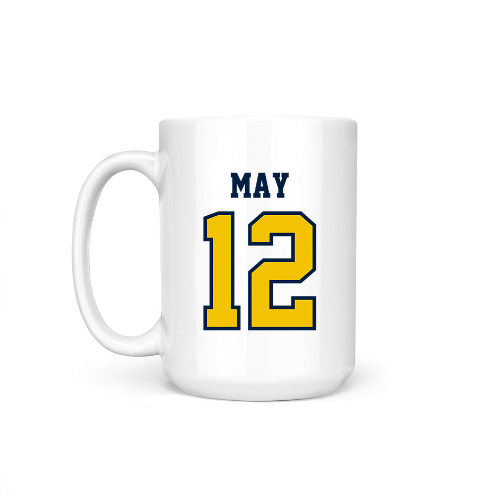 Michigan - NCAA Men's Basketball : Charlie May - Coffee Mug-1