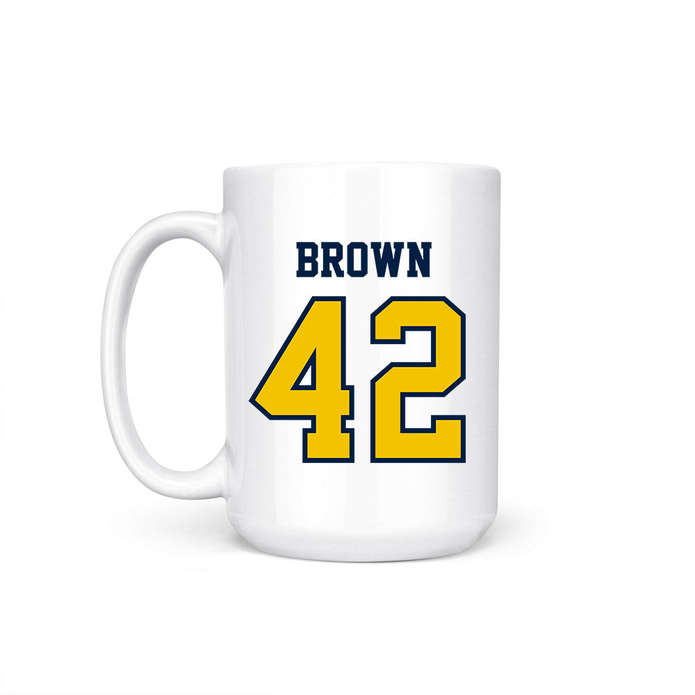 Michigan - NCAA Baseball : Justin Brown - Coffee Mug-1