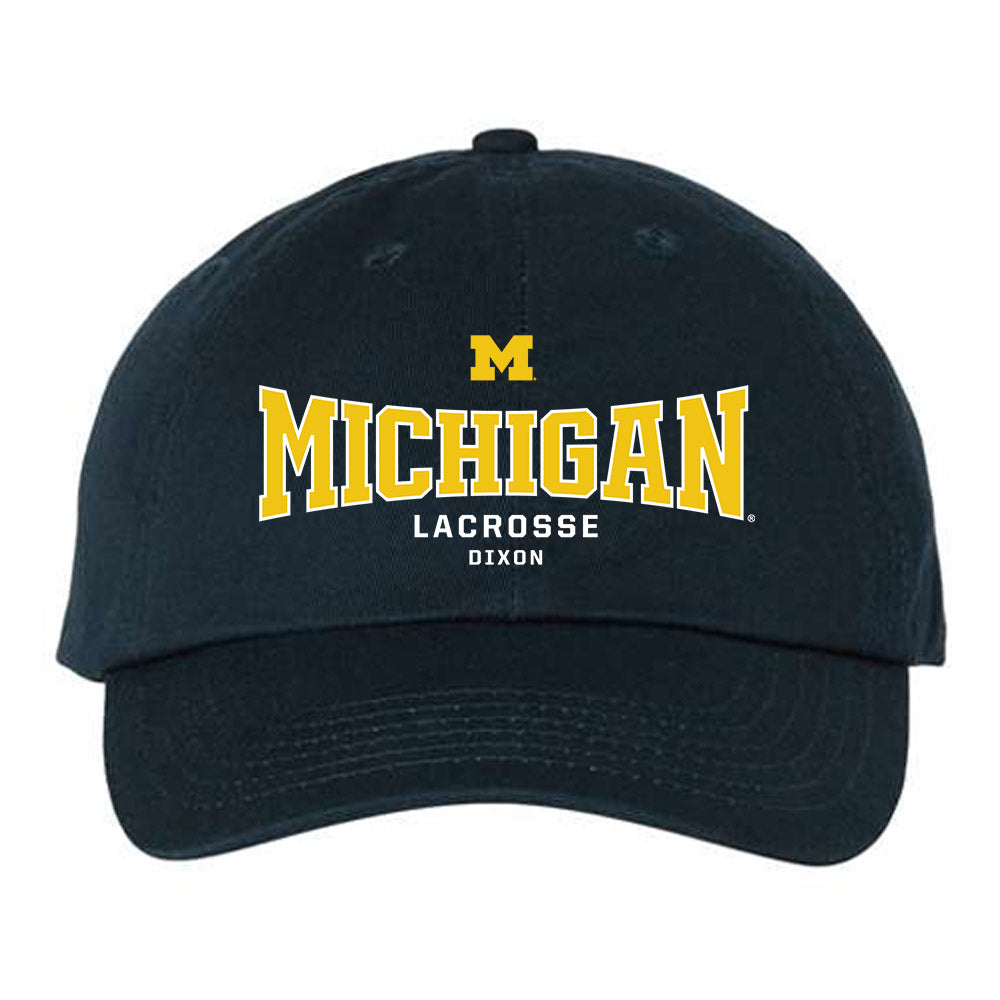 Michigan - NCAA Men's Lacrosse : DJ Dixon - Dad Hat-0