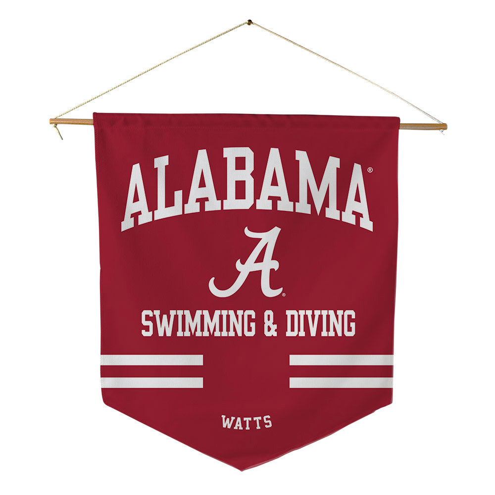 Alabama - NCAA Women's Swimming & Diving : Stella Watts - Pennant - 18" x 21"-0