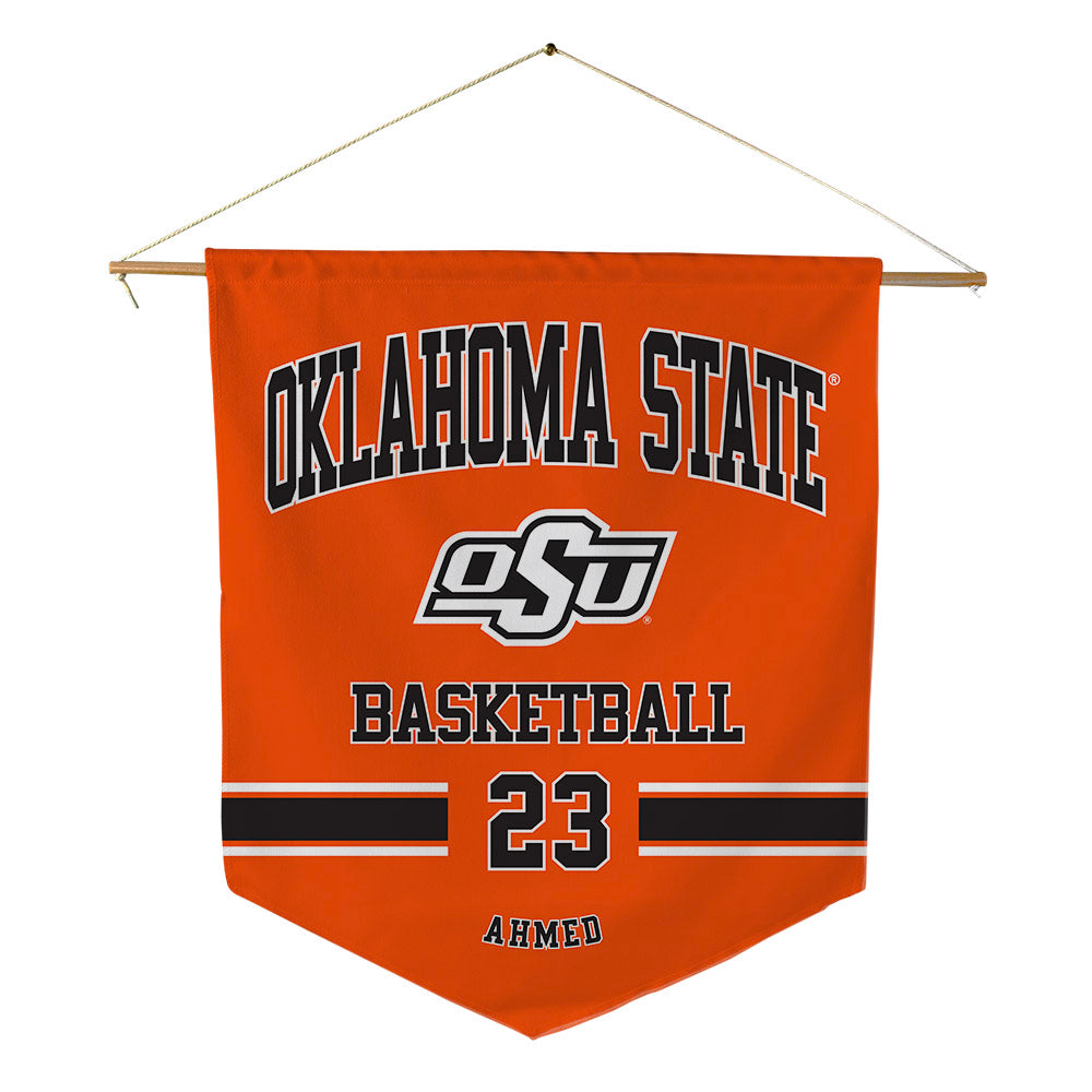 Oklahoma State - NCAA Men's Basketball : Benjamin Ahmed - Pennant - 18" x 21"-0