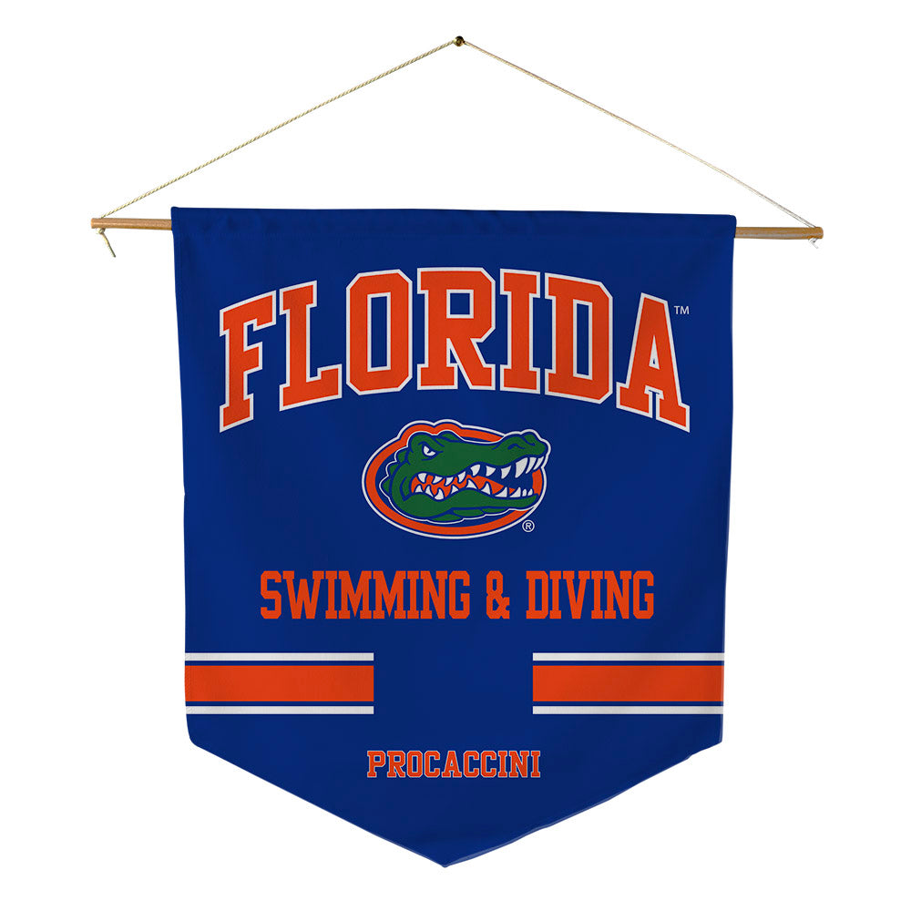 Florida - NCAA Women's Swimming & Diving : Valentina Procaccini - Pennant - 18" x 21"-0