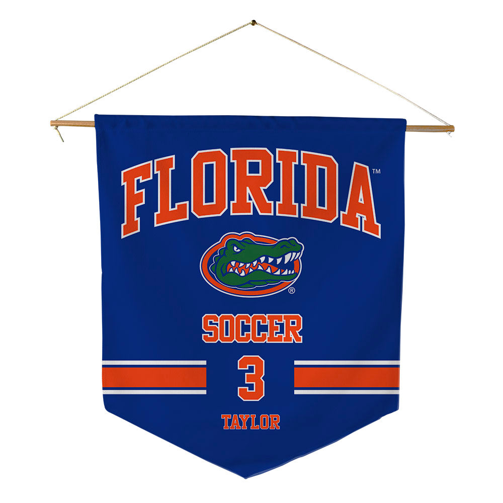 Florida - NCAA Women's Soccer : Kyra Taylor - Pennant - 18" x 21"-0
