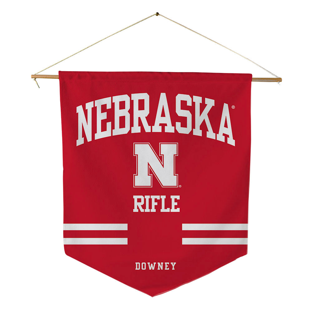 Nebraska - NCAA Rifle : Kenly Downey - Pennant - 18" x 21"-0