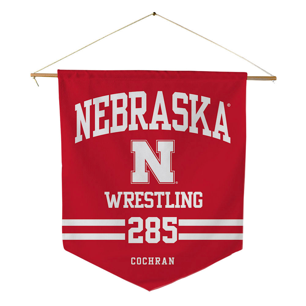 Nebraska - NCAA Wrestling : Lucas Cochran - Pennant - 18" x 21"-0