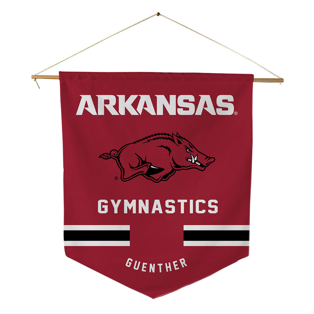 Arkansas - NCAA Women's Gymnastics : Giselle Guenther - Pennant - 18" x 21"-0