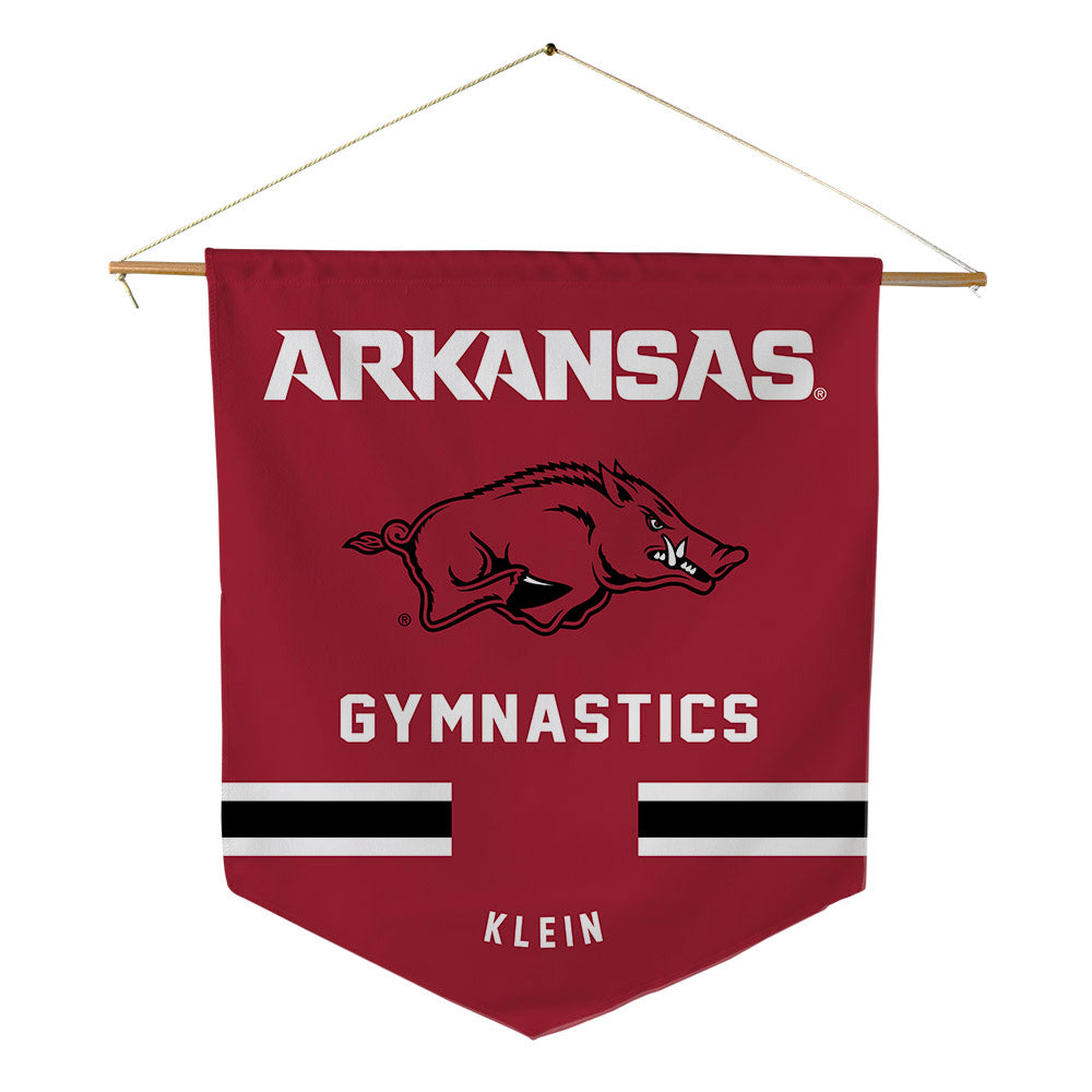Arkansas - NCAA Women's Gymnastics : Hailey Klein - Pennant - 18" x 21"-0