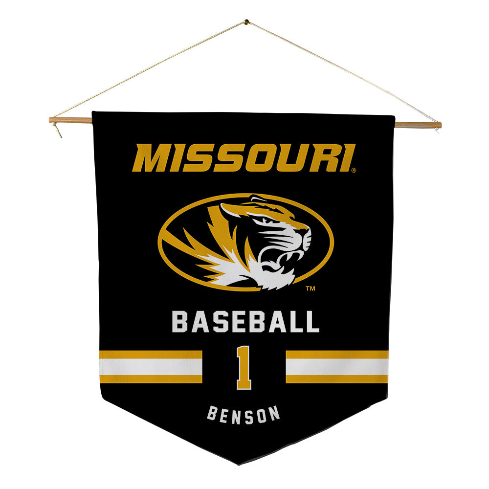 Missouri - NCAA Baseball : Cameron Benson - Pennant - 18" x 21"-0