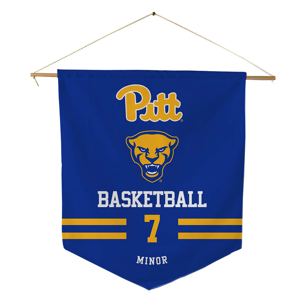 Pittsburgh - NCAA Men's Basketball : Damarco Minor - Pennant - 18" x 21"-0