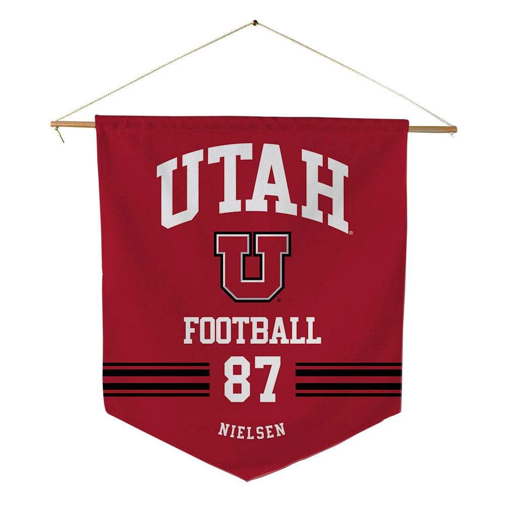 Utah - NCAA Football : Mitch Nielsen - Pennant - 18" x 21"-0