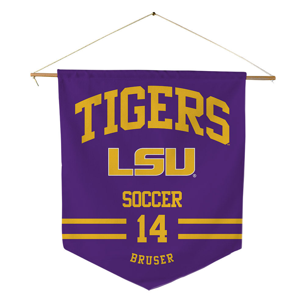 LSU - NCAA Women's Soccer : Annaleigh Bruser - Pennant - 18" x 21"-0