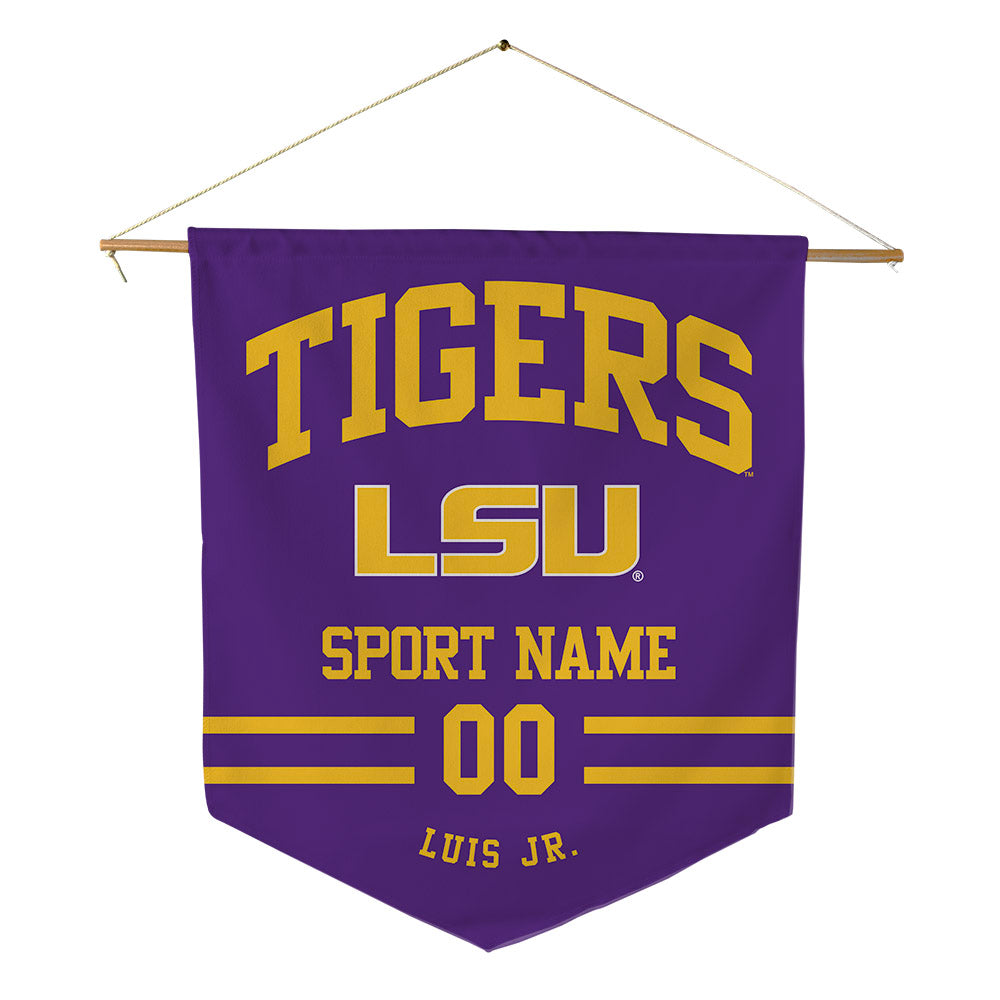 LSU - NCAA Men's Basketball : RJ Luis Jr. - Pennant - 18" x 21"-0