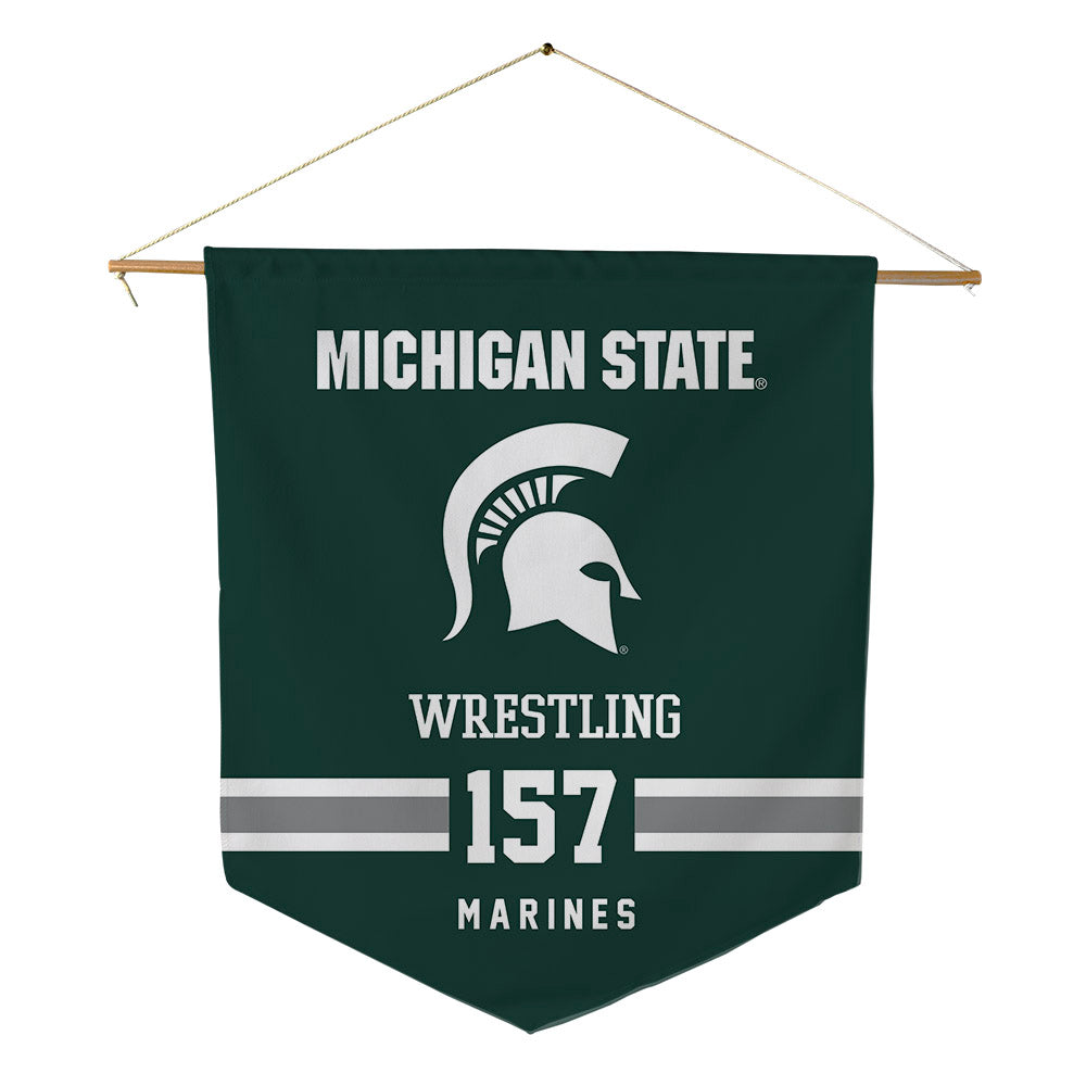 Michigan State - NCAA Wrestling : Darius Marines - Pennant - 18" x 21"-0