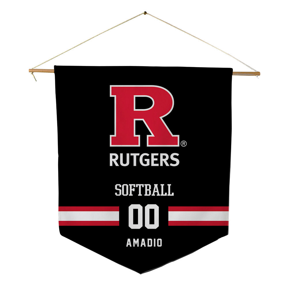 Rutgers - NCAA Softball : Allison Amadio - Pennant - 18" x 21"-0