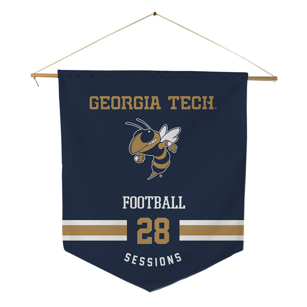 Georgia Tech - NCAA Football : Elgin Sessions - Pennant - 18" x 21"-0