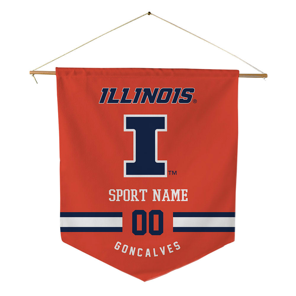 Illinois - NCAA Women's Volleyball : Talita Goncalves - Pennant - 18" x 21"-0
