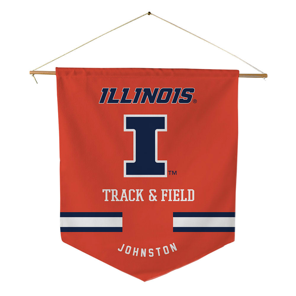 Illinois - NCAA Men's Track & Field : Cody Johnston - Pennant - 18" x 21"-0