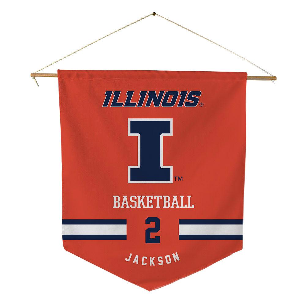 Illinois - NCAA Women's Basketball : Destiny Jackson - Pennant - 18" x 21"-0