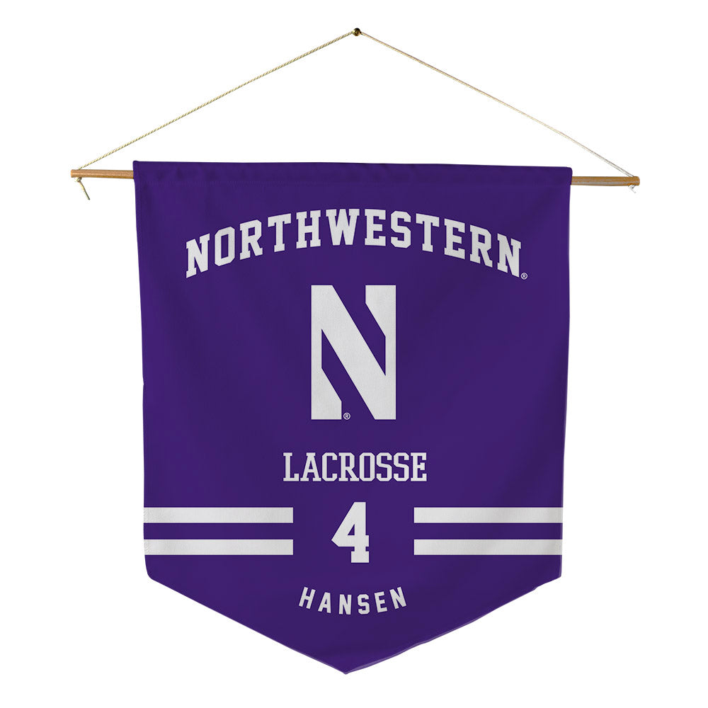 Northwestern - NCAA Women's Lacrosse : Reese Hansen - Pennant - 18" x 21"-0