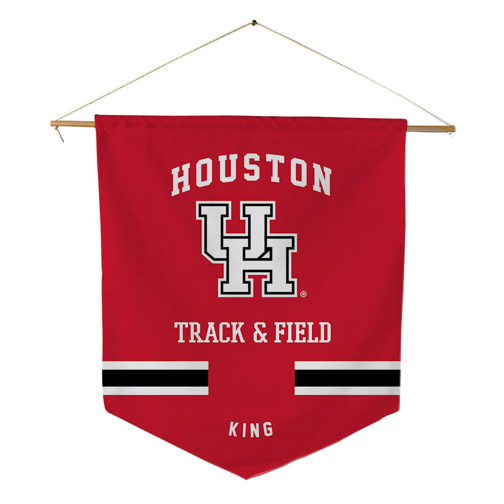 Houston - NCAA Men's Track & Field : William King - Pennant - 18" x 21"-0