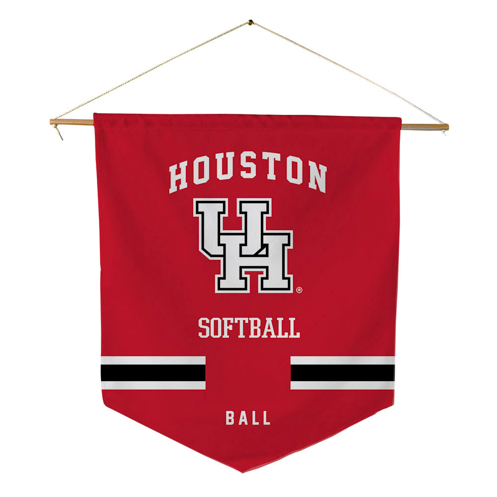Houston - NCAA Softball : Zamari Ball - Pennant - 18" x 21"-0