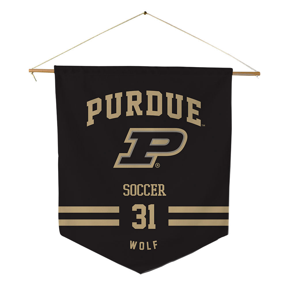 Purdue - NCAA Women's Soccer : Krystina Wolf - Pennant - 18" x 21"-0