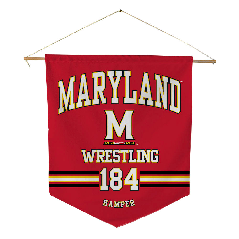 Maryland - NCAA Wrestling : Landon Hamper - Pennant - 18" x 21"-0