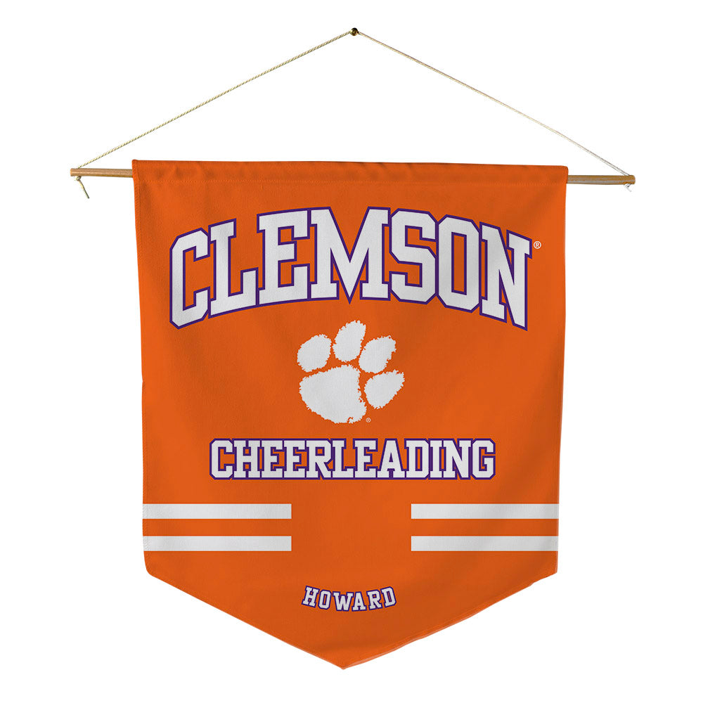 Clemson - NCAA Cheerleading : Teneia Howard - Pennant - 18" x 21"-0