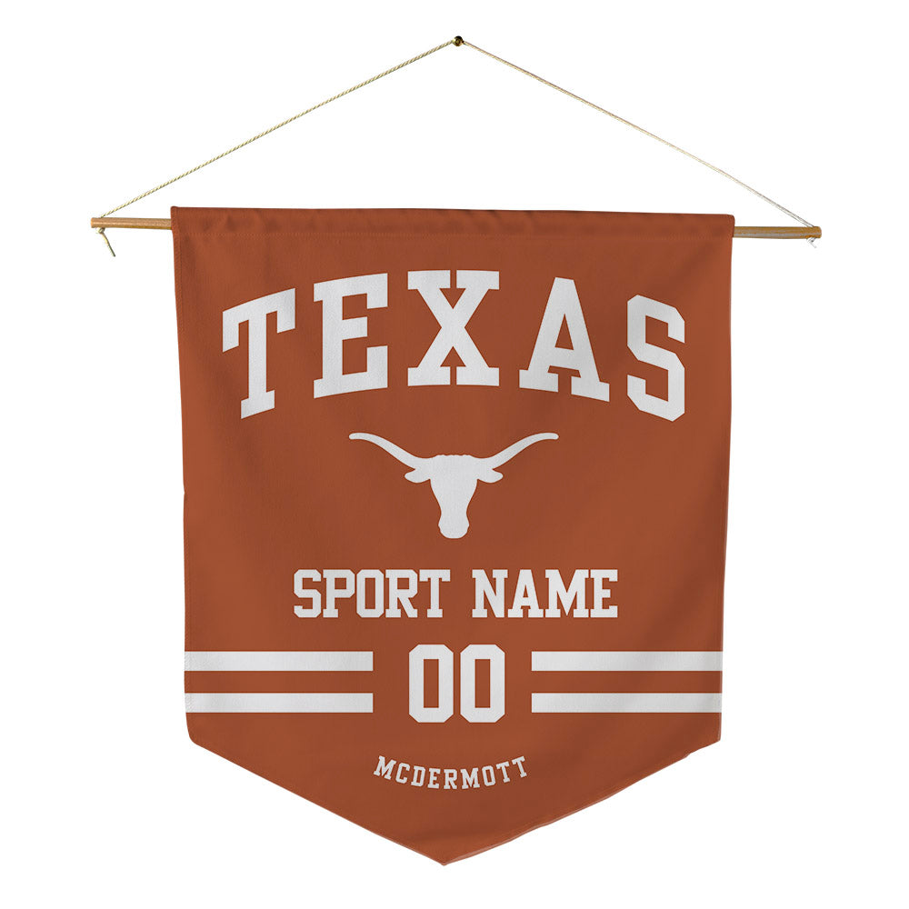 Texas - NCAA Men's Basketball : Anthon McDermott - Pennant - 18" x 21"-0