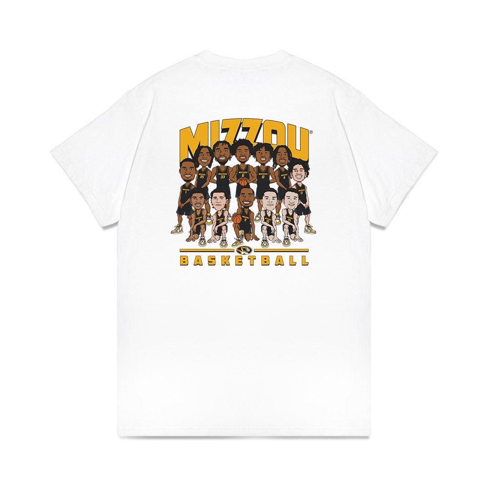 Missouri - NCAA Men's Basketball : - Team Caricature Premium T-Shirt-1