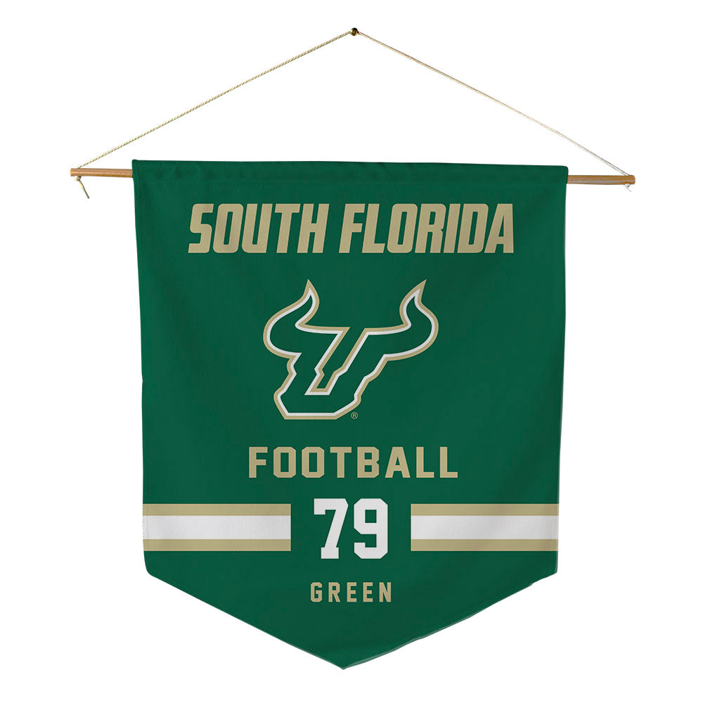 USF - NCAA Football : Ethan Green - Pennant - 18" x 21"-0