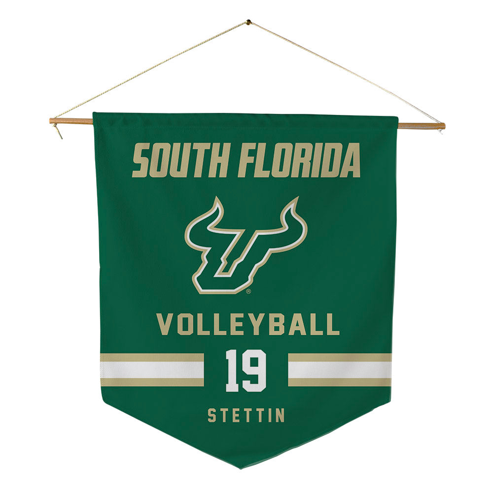 USF - NCAA Women's Volleyball : Emelyn Stettin - Pennant - 18" x 21"-0