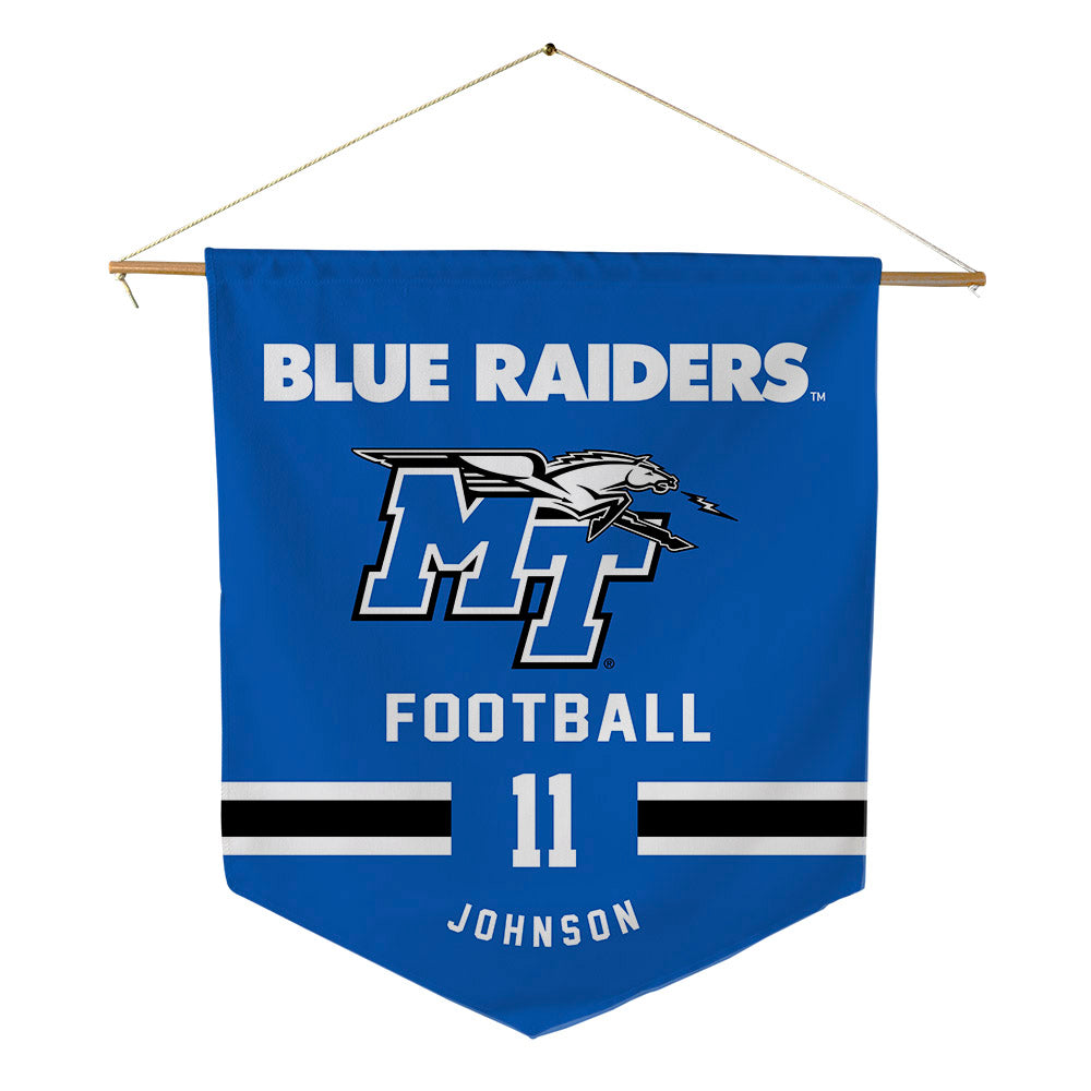 MTSU - NCAA Football : James Johnson - Pennant - 18" x 21"-0