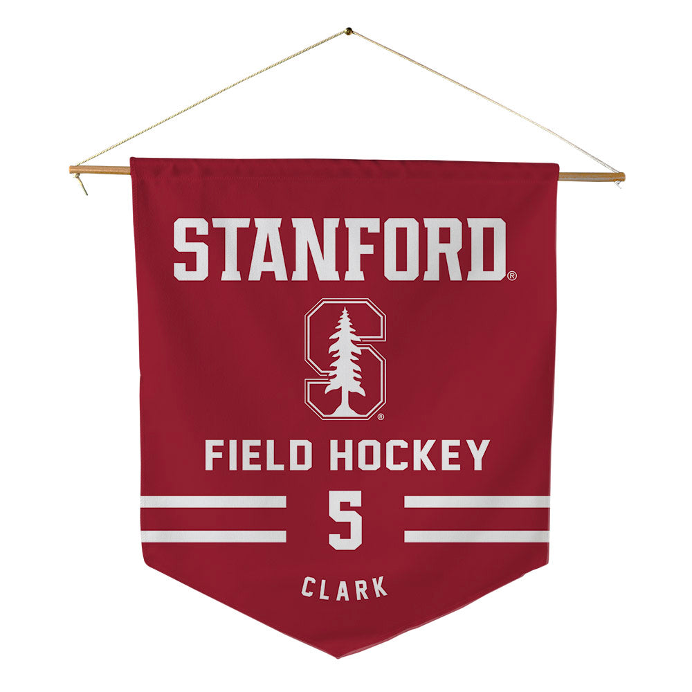 Stanford - NCAA Women's Field Hockey : Mia Clark - Pennant - 18" x 21"-0