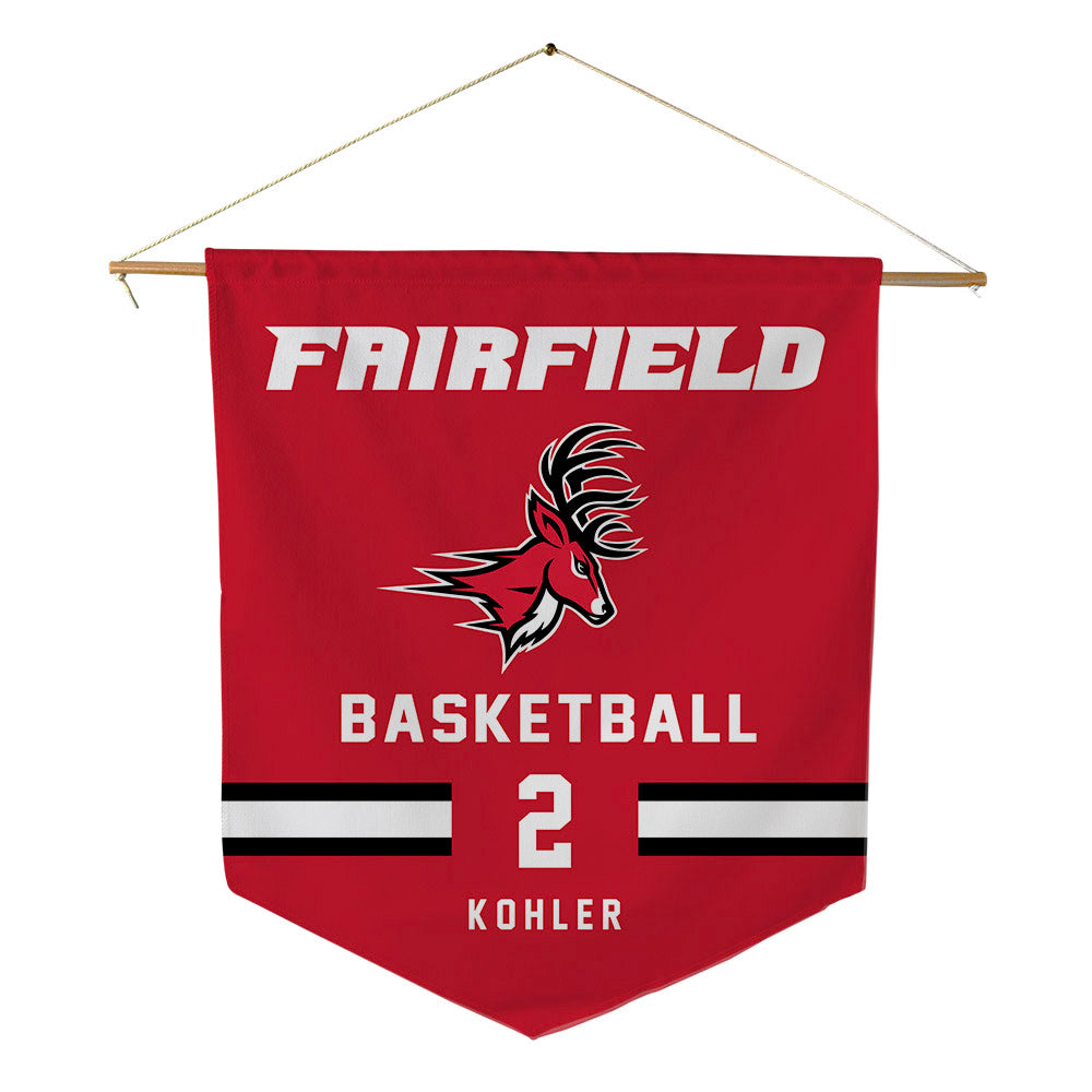 Fairfield - NCAA Women's Basketball : Paige Kohler - Pennant - 18" x 21"-0