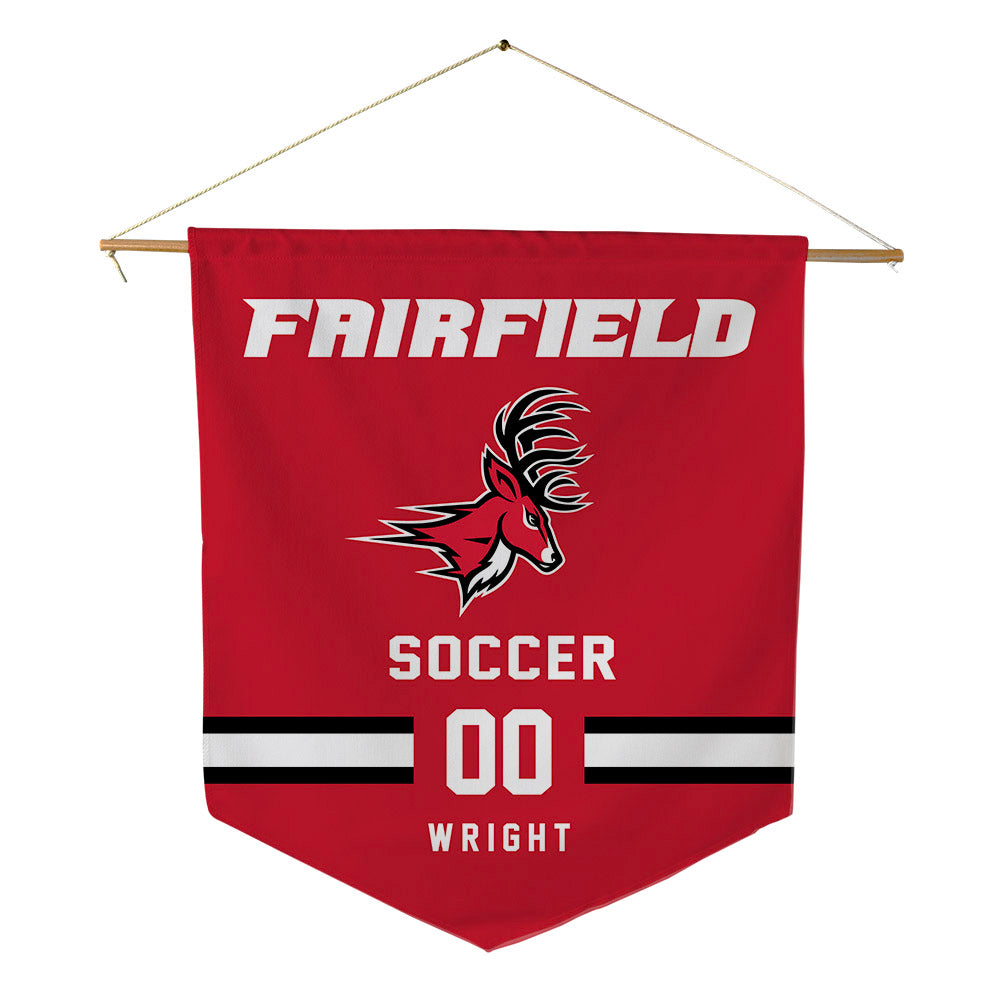 Fairfield - NCAA Women's Soccer : Catherine Wright - Pennant - 18" x 21"-0