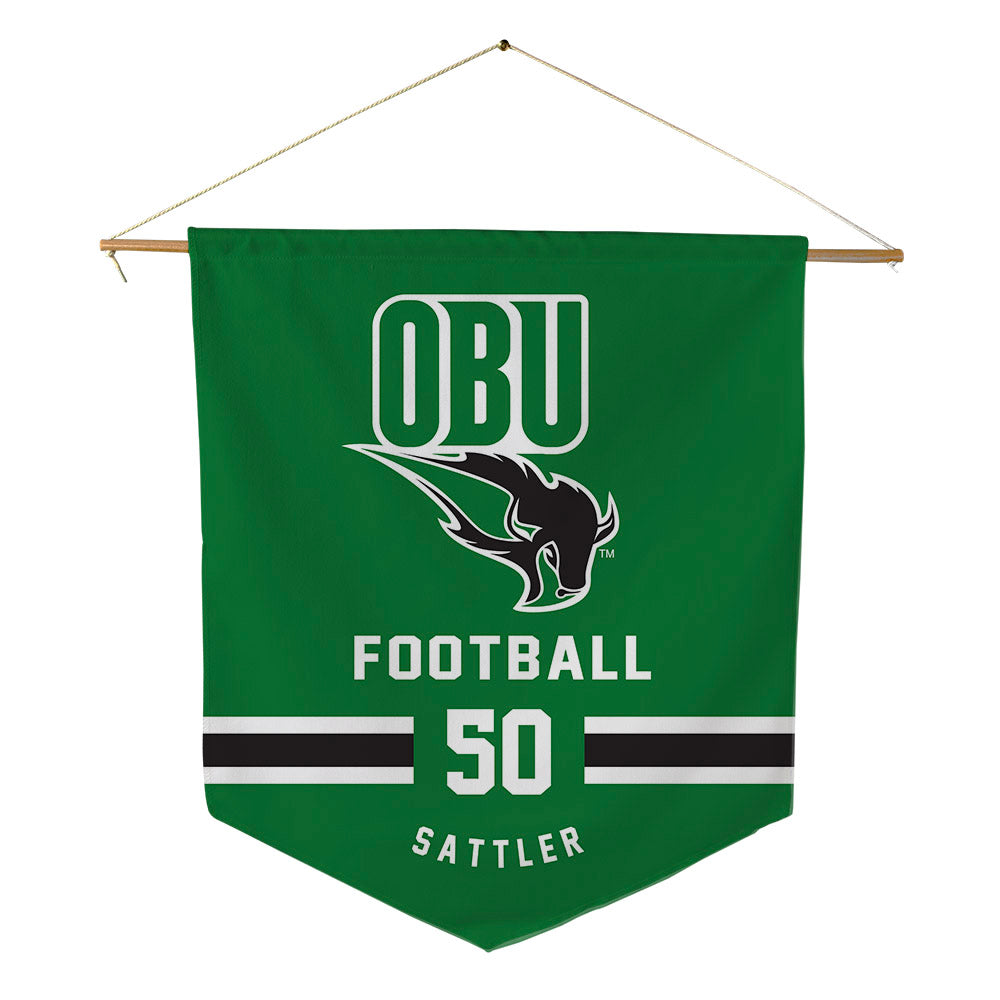 OKBU - NCAA Football : Landry Sattler - Pennant - 18" x 21"-0