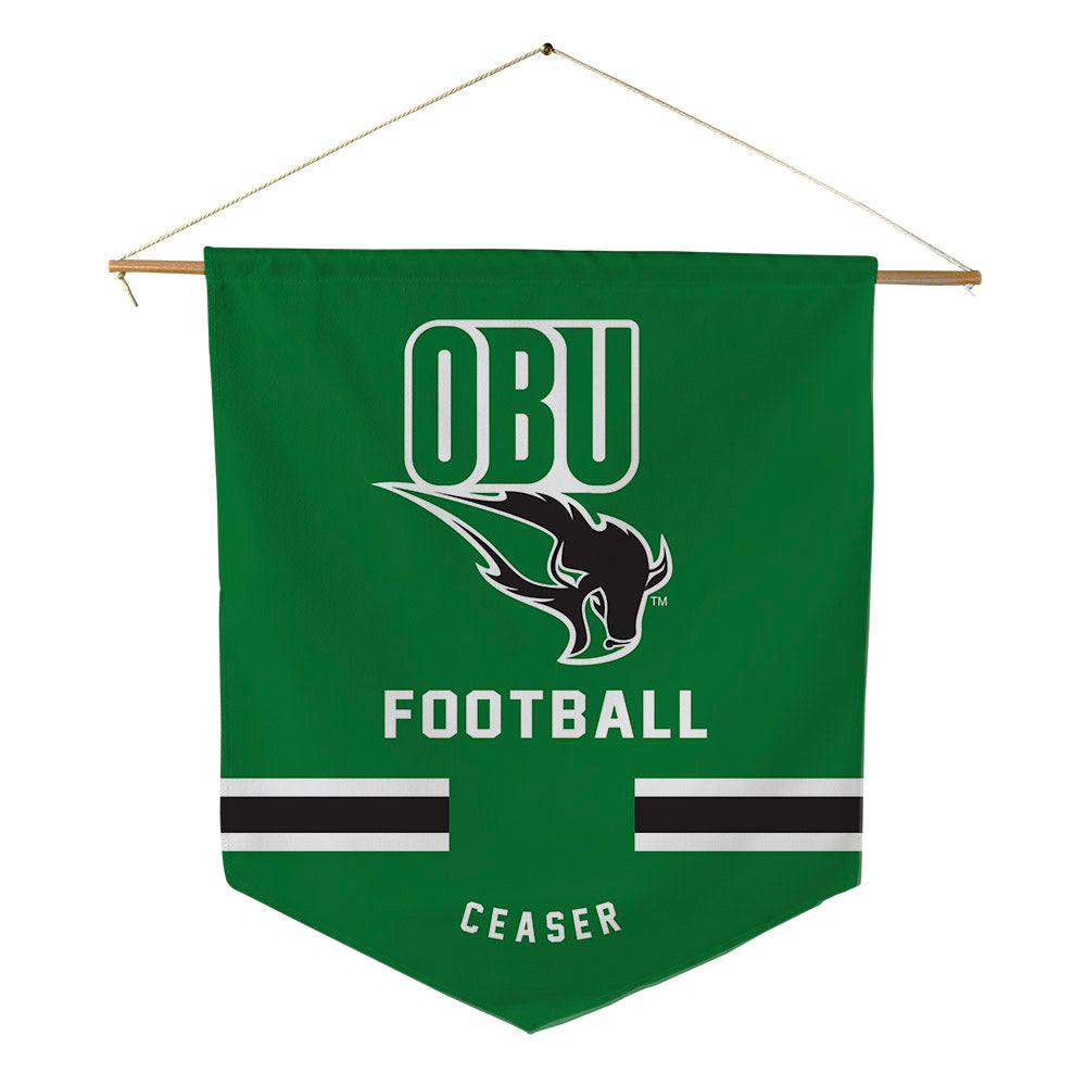 OKBU - NCAA Football : Brennen Ceaser - Pennant - 18" x 21"-0