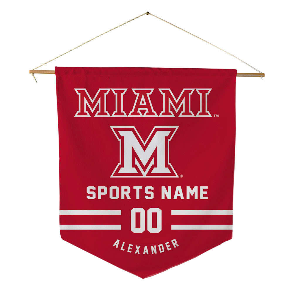 Miami of Ohio - NCAA Football : Oyeka Alexander - Pennant - 18" x 21"-0