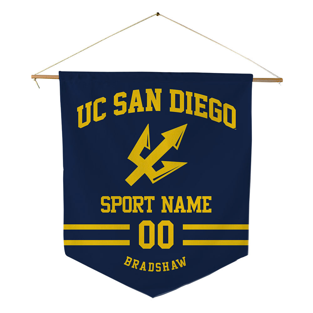 UCSD - NCAA Baseball : Bryan Bradshaw - Pennant - 18" x 21"-0