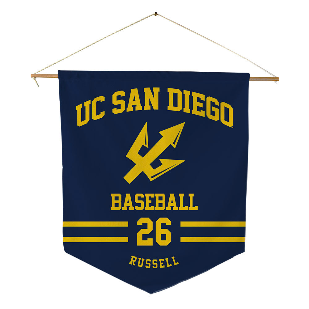 UCSD - NCAA Baseball : Ethan Russell - Pennant - 18" x 21"-0