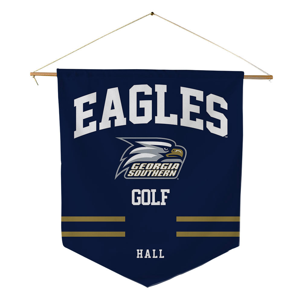 Georgia Southern - NCAA Men's Golf : Michael Hall - Pennant - 18" x 21"-0