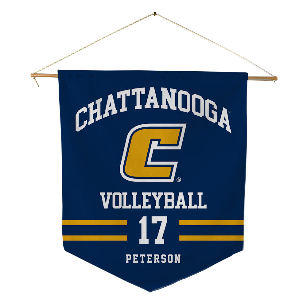 UTC - NCAA Women's Volleyball : Caroline Peterson - Pennant - 18" x 21"-0